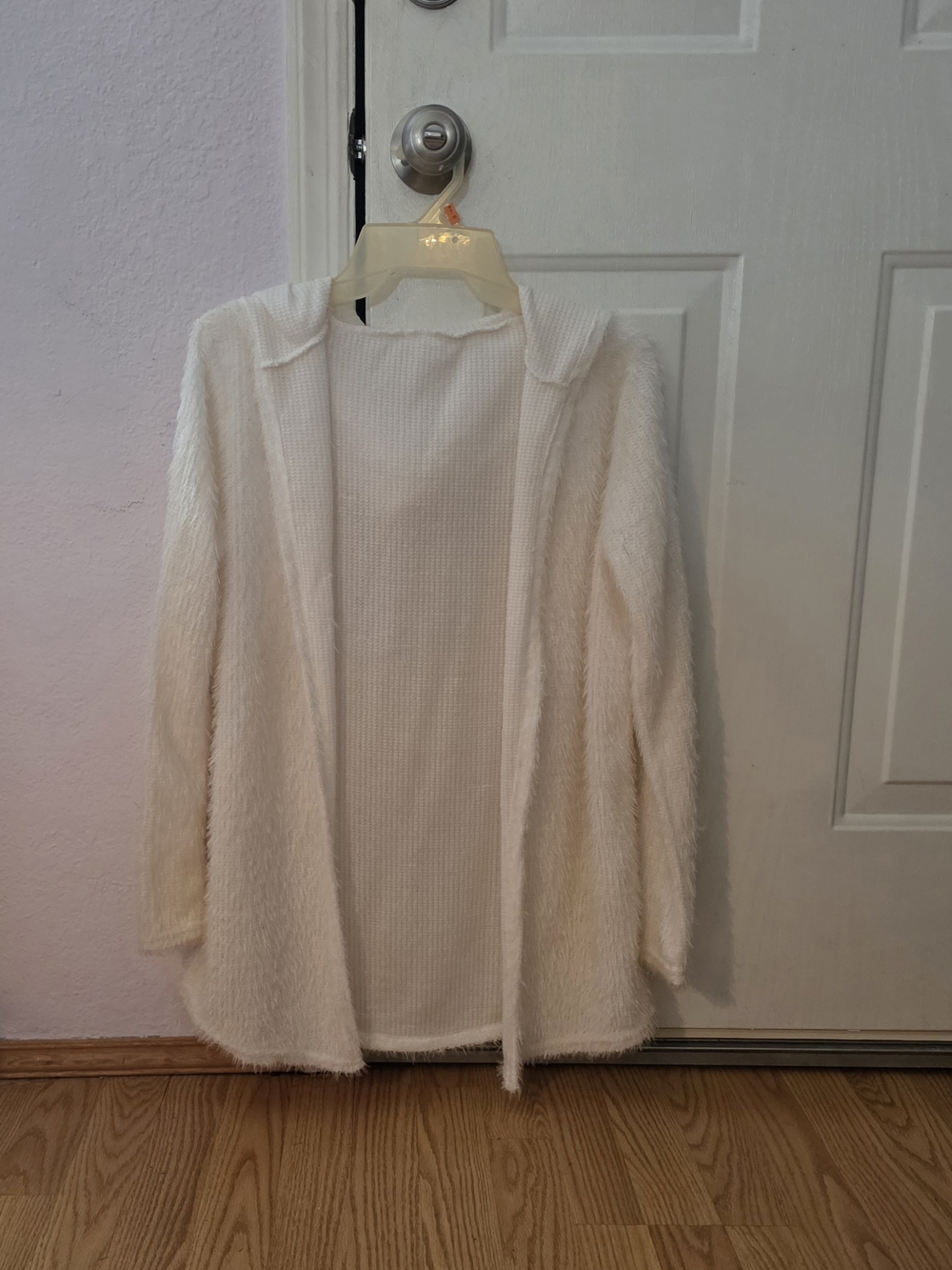 NWOT- Small Cozy Open-Front Cream Women's Sweater Cardigan